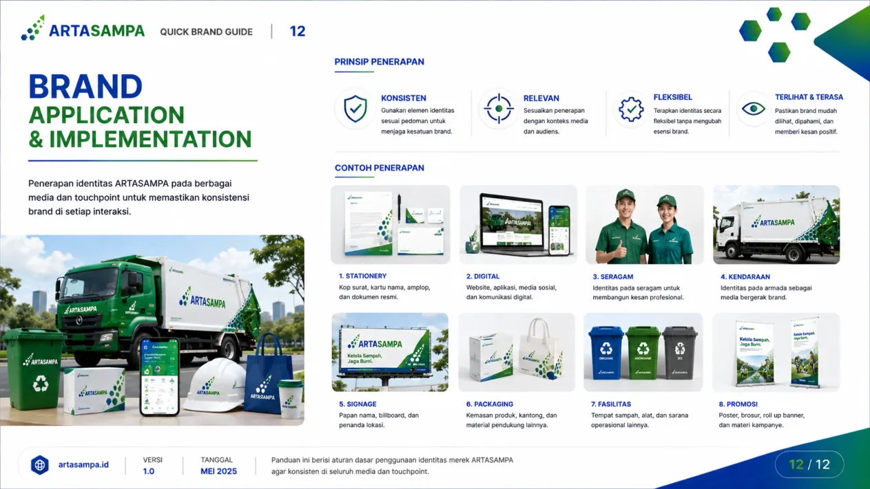 Penerapan brand ARTASAMPA